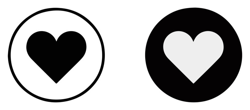 black heart icon love symbol