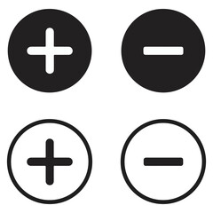 plus minus math symbol icon