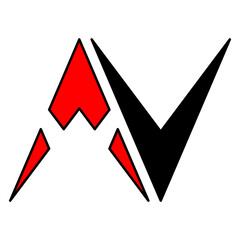 illustration of the letter A logo