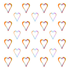 gradient love illustration