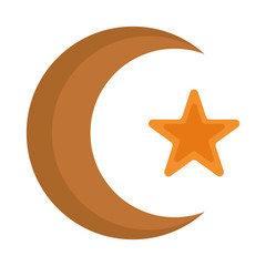 moon and stars illustration