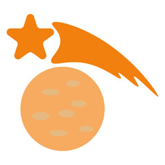 moon and stars illustration