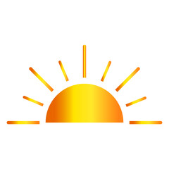 illustration of the sun with a white background