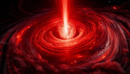 abstract red fractal background