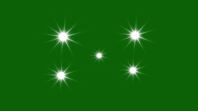 4K Magic Glitter Sparkle Trail Transition, Twinkle Star Glitter Sparkle FX, Fast Glitter Motion, White Cartoon Blinks, Flat Vector Shine, Green Screen FX Video Overlay Loop 4K UHD FX Pro