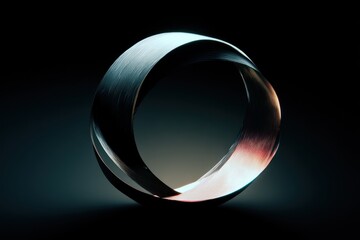 Abstract circular form fading at the edges, value as something held loosely, modern finance philosophy