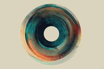 Abstract circular form fading at the edges, value as something held loosely, modern finance philosophy