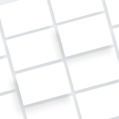 Blank vector template with empty frames to showcase website screenshots. Clean mockup for web design presentation and interface layouts