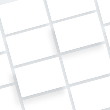 Blank vector template with empty frames to showcase website screenshots. Clean mockup for web design presentation and interface layouts