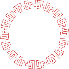 Chinese New Year Circle Frame