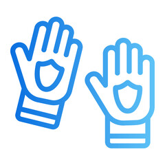 Obraz premium Work gloves Line Gradient Icon