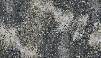 Elegant Dark Gray Marble Texture with White and Gold Flecks - Seamless Abstract Stone Background for Luxury Design