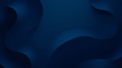 Deep Blue Abstract Art
