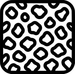 animal print background isolated icon vector sign, symbol, vector, art