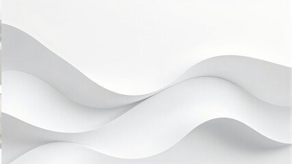 Elegant White Wave Design