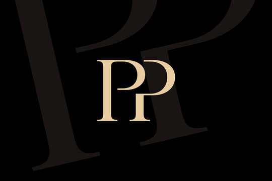PP letter logo icon design. Classic style luxury initials monogram.