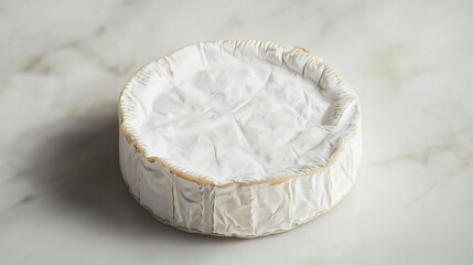 Savory Soft Ripened Cheese on a Marble Table, Ideal for Gourmet Dining and Indulgent Experiences.
