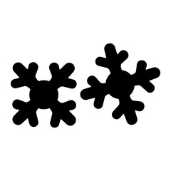 Snowflake crystal Solid icon