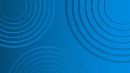 Abstract Blue Background with Dynamic Concentric Circles, Elegant Azure Radial Ripple Patterns, and Modern Geometric Design for Corporate Technology Projects.