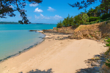 Cove beach Saint-Jacut-de-la-Mer Brittany north west France
