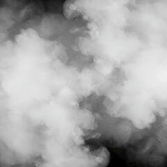 Obraz premium Dense white smoke texture filling the frame creating a mysterious and foggy abstract background design element for overlays and effects, isolated, element, billowing