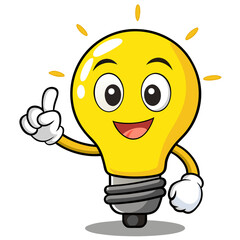 cartoon light bulb