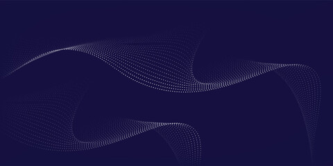 Obraz premium blue wavy halftone background. Dot pop art sport style modern background texture circle dot