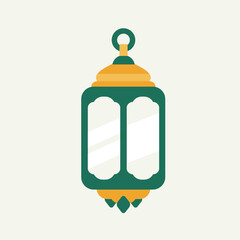 Muslim lantern logo, Ramadan ornament object illustration. Suitable for posters and web icons.