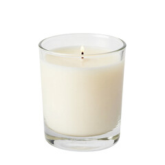 Elegant Scented Candle in Glass Holder Clipart PNG Element