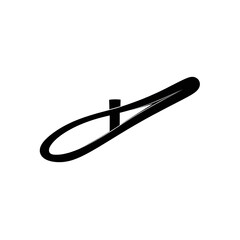 Stark black abstraction featuring a diagonal line of white dots, suggesting movement and direction