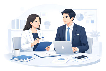 Fototapeta premium 직장인_채용공고