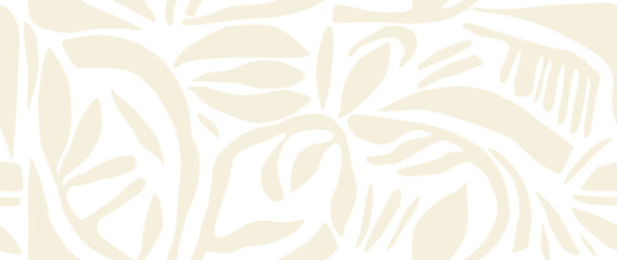Fototapeta premium Vector seamless background. Minimalistic abstract floral pattern. Modern print. Perfect for textile design, screensavers, covers, cards, invitations and posters.