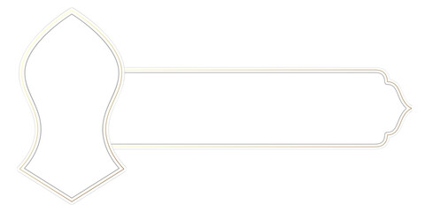 Ramadan eid islamic banner vector. Luxury golden arch arabic ornament background illustration