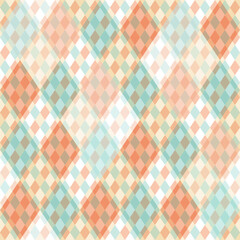 argyle seamless pattern, pastel colors, vintage, for fabric, print, textile, multicolor Argyle vector pattern. Argyle pattern. Seamless geometric, wrapping paper, packing
