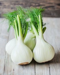 Fresh Fennel Bulbs for Culinary Use, Perfect for Healthy Eating, Vegan Recipes, and Aromatic Dishes