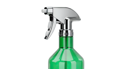 Chrome and Green Trigger Spray Bottle