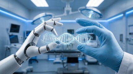 Human and Robot Collaboration in Medical Research and DNA Analysis