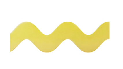 Yellow Wavy Line