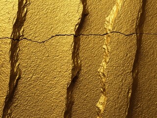 Stack of gold bullion bars with fine gold inscription on scattered hundred dollar notes