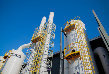 Industrial exhaust air treatment system or wet scrubber system