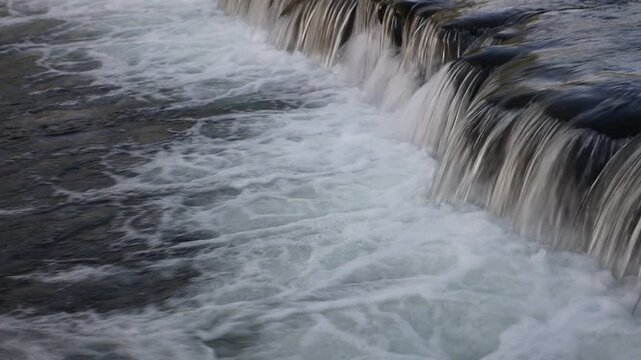 River Cavado waterfall in Adaufe, Braga. Portugal