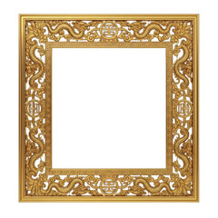 Intricate golden frame