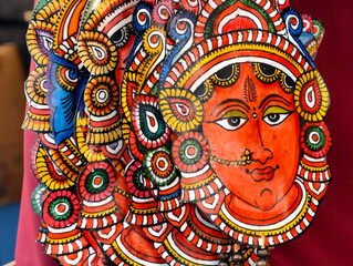 Hand-made artifacts, Files with Warli painting pattern, hand drawn traditional the ancient tribal...