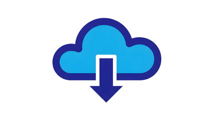 Icon of a cloud with a downward arrow indicating a download