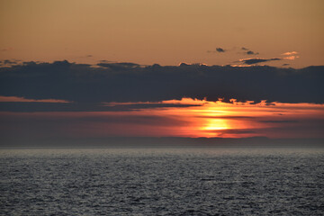 A sunset over the river, Rimouski, Qu&eacute;bec, Canada