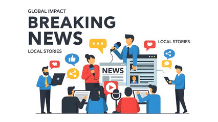 3d vector illustration of a successful business team using computer technology and internet communication to achieve work goals with financial icons