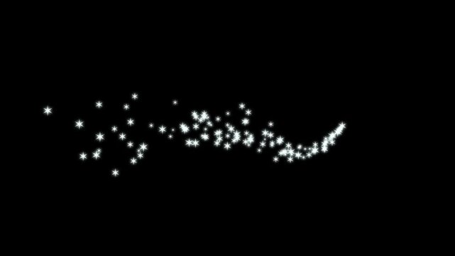 sparkle effect animation with twinkle light stars, fairy sparkle trails, shimmering particles, comic style flashes, pixie dust magic FX, on black screen, luxury energy motion video 4K