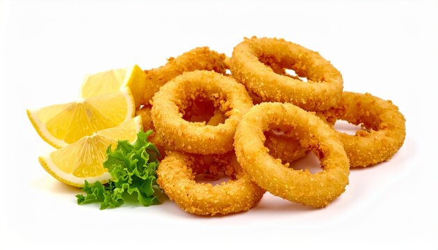 golden battered fried squid rings calamares traditional spanish food