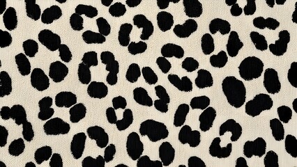 Obraz premium Patrón sin costuras de leopardo blanco y negro. Textura vectorial con estilo de moda.