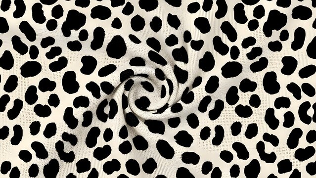 Patr&oacute;n sin costuras de leopardo blanco y negro.
 Textura vectorial con estilo de moda.